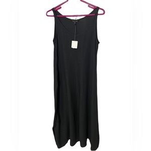 Eileen Fisher Long Linen Gray Dress NWT!! Size Small